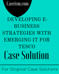 DEVELOPING E-BUSINESS STRATEGIES WITH EMERGING IT FOR TESCO Case Solution